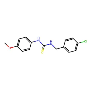 1-[(4-Chlorophenyl)methyl]-3-(4-methoxyphenyl)thiourea structure