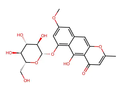 Rubrofusarin-6-glucoside structure