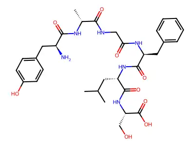 Enkephalin-leu, ala(2)-ser(6)- structure