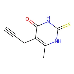 6-methyl-5-prop-2-ynyl-2-sulfanylidene-1H-pyrimidin-4-one structure