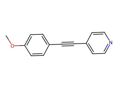 4-[2-(4-Methoxyphenyl)ethynyl]pyridine structure