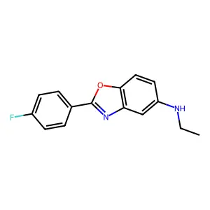 (4-Fluorophenyl)-alpha-methyl-5-benzoxazole methylamine structure