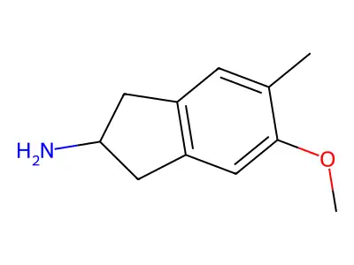 5-Methoxy-6-methyl-2-aminoindane structure