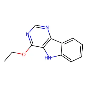 4-Ethoxy-5H-pyrimido[5,4-b]indole structure