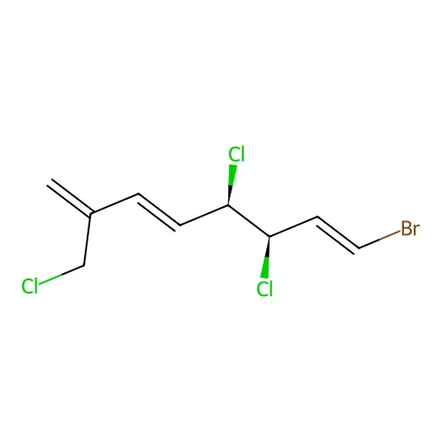 1-Bromo-7-chloromethyl-3,4-dichloro-3-methyl-1,5,7-octatriene structure
