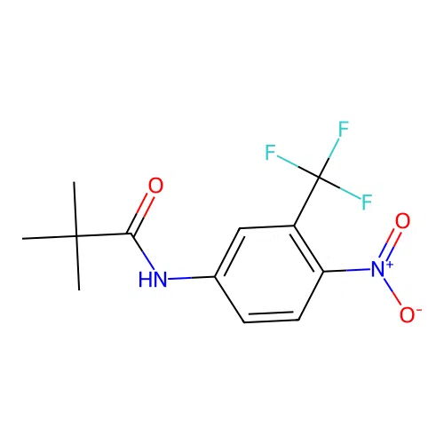 N-(4-nitro-3-(trifluoromethyl)phenyl)pivalamide structure