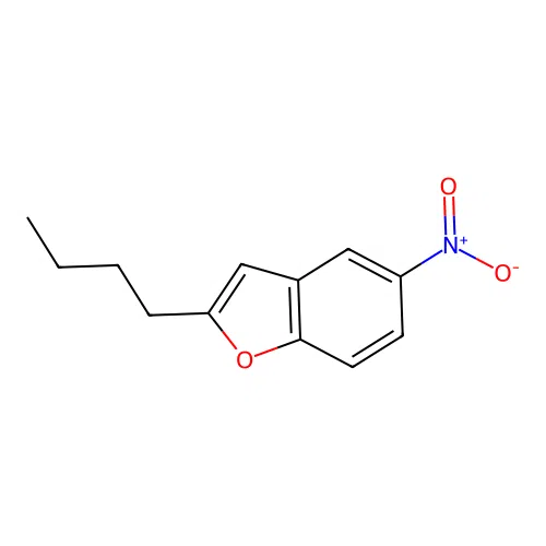 2-Butyl-5-nitrobenzofuran structure