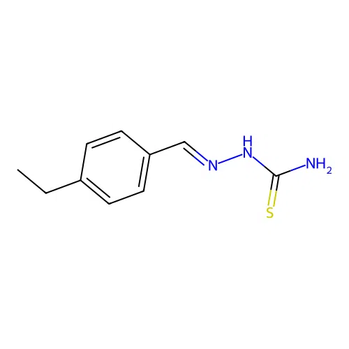 (2E)-2-[(4-Ethylphenyl)methylene]hydrazinecarbothioamide structure