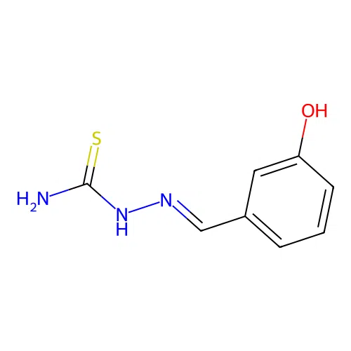 [(E)-(3-hydroxyphenyl)methylideneamino]thiourea structure