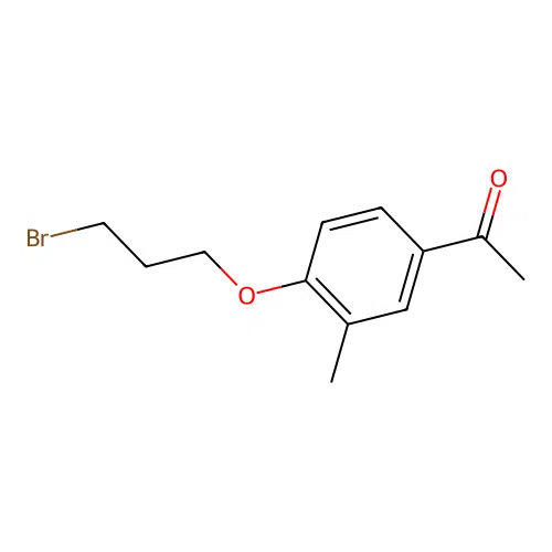 1-[4-(3-Bromopropoxy)-3-methylphenyl]ethanone structure