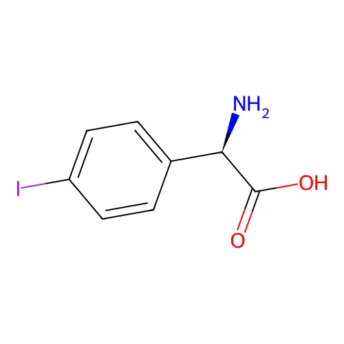 (R)-2-Amino-2-(4-iodophenyl)acetic acid structure