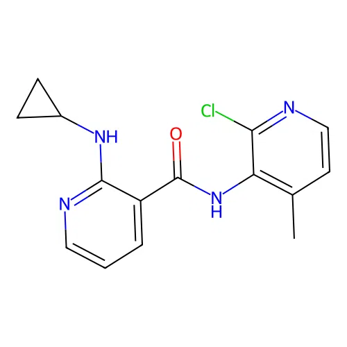 N-(2-Chloro-4-methylpyridin-3-yl)-2-(cyclopropylamino)nicotinamide structure