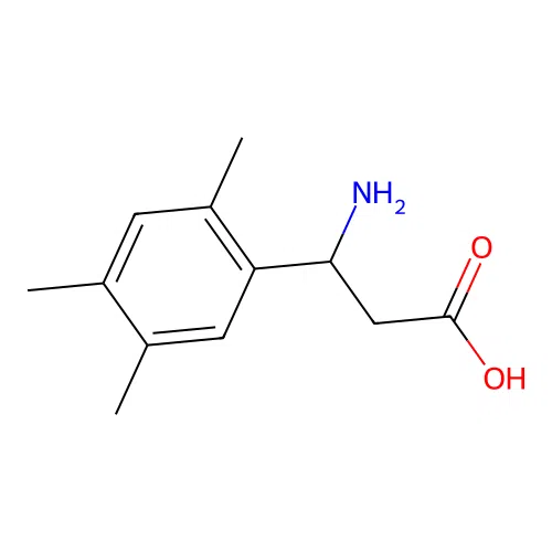 3-amino-3-(2,4,5-trimethylphenyl)propanoic Acid structure