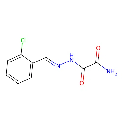 Acetic acid, aminooxo-, ((2-chlorophenyl)methylene)hydrazide, (E)- structure