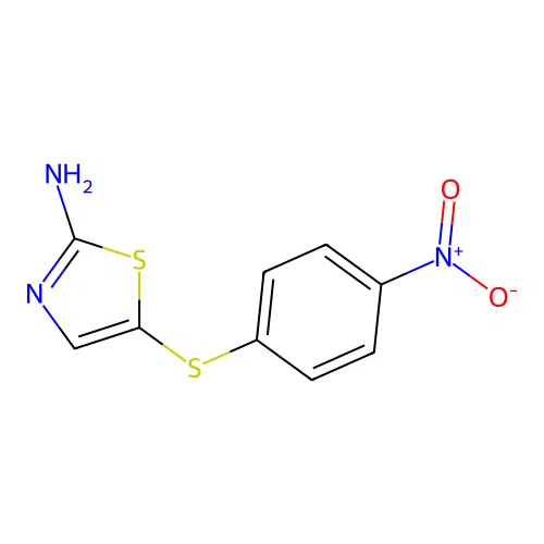 2-Amino-5-(4-nitrophenylthio)thiazole structure