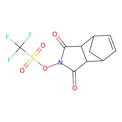 Norbornenedicarboximidyl triflate structure