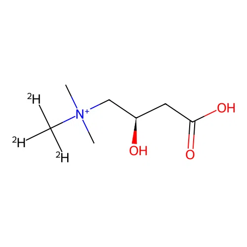 [(2R)-3-carboxy-2-hydroxy-propyl]-dimethyl-(trideuteriomethyl)ammonium structure