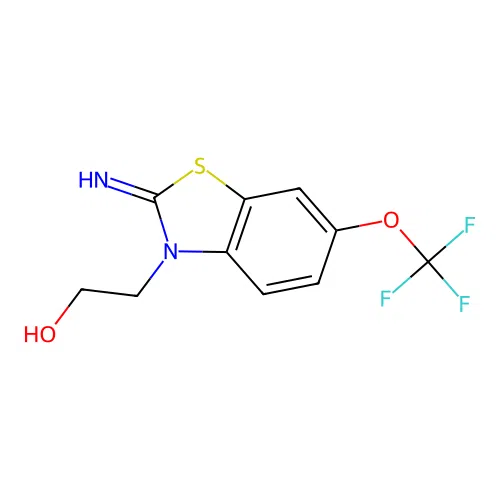 3-(2-Hydroxyethyl)-2-imino-6-trifluoromethoxybenzothiazoline structure