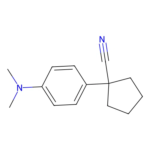 1-Cyano-1-(4-dimethylaminophenyl)cyclopentane structure