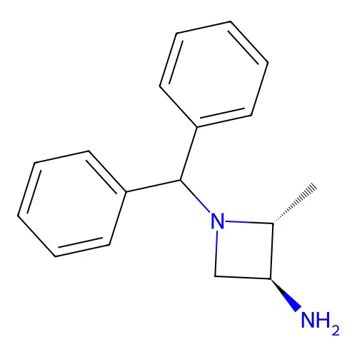 (2R,3S)-3-Amino-1-benzhydryl-2-methylazetidine structure