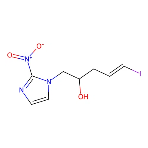 5-(2-Nitroimidazolyl)-4-hydroxy-1-iodopent-1-ene structure
