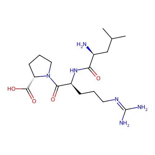 H-Leu-arg-pro-OH structure