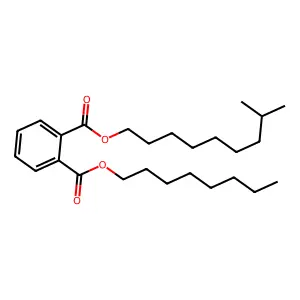Isodecyl octyl phthalate structure