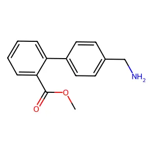 Methyl 2-[4-(aminomethyl)phenyl]benzoate structure