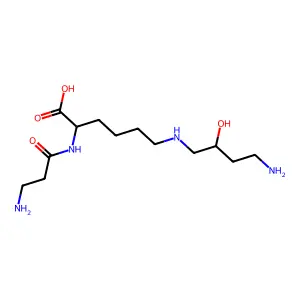 alpha-(beta-Alanyl)hypusine structure
