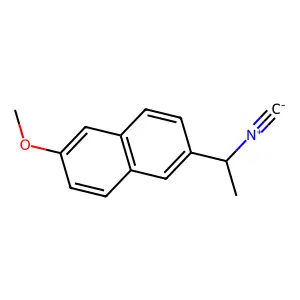 2-(1-Isocyanoethyl)-6-methoxynaphthalene structure