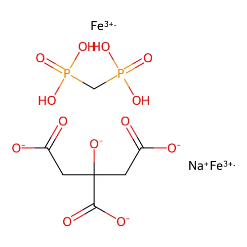 Sodium ferricitropyrophosphate structure