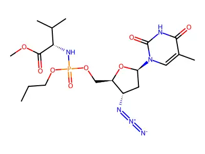 5'MeOValPO3(Pr)AZT structure