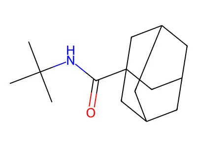 N-tert-butyladamantane-1-carboxamide structure