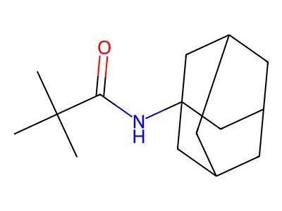 N-(adamantan-1-yl)-2,2-dimethylpropanamide structure