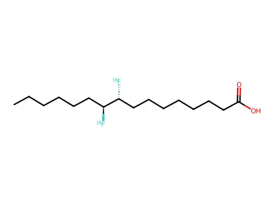 9,10-Difluorohexadecanoic acid structure