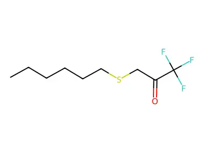 1,1,1-Trifluoro-3-(hexylthio)propan-2-one structure