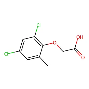 2,4-Dichloro-6-methylphenoxyacetic acid structure