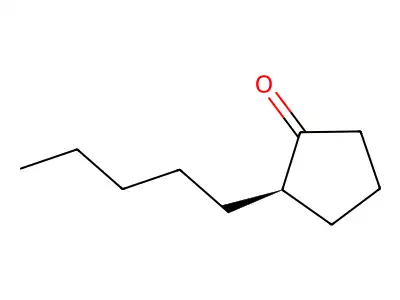 (2R)-2-pentylcyclopentan-1-one structure