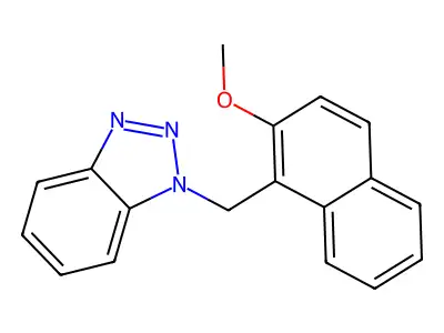 1-[(2-Methoxynaphthalen-1-yl)methyl]-1H-1,2,3-benzotriazole structure