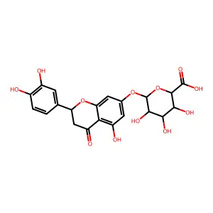 Eriodictyol 7-glucuronide structure