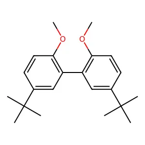 1,1'-Biphenyl, 5,5'-bis(1,1-dimethylethyl)-2,2'-dimethoxy- structure