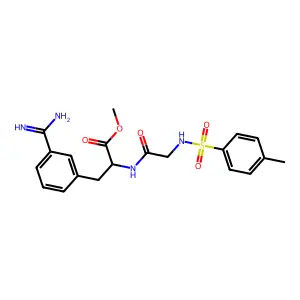 N(alpha)-tosylglycyl-3-amidinophenylalanine methyl ester structure