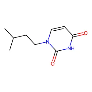 1-(3-Methylbutyl)pyrimidine-2,4-dione structure