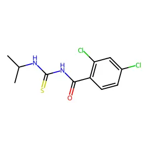 2,4-dichloro-N-(propan-2-ylcarbamothioyl)benzamide structure