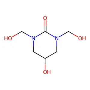 Tetrahydro-5-hydroxy-1,3-bis(hydroxymethyl)-1H-pyrimidin-2-one structure