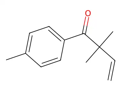 2,2-Dimethyl-1-(4-methylphenyl)but-3-en-1-one structure
