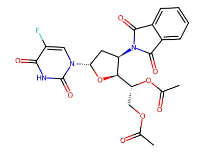 DiOAcPhthN-D-arab-ddU deriv. structure