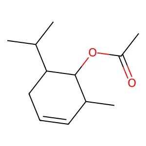 Cyclohexen-1-ol, 2-methyl-5-(1-methylethyl)-, 1-acetate structure