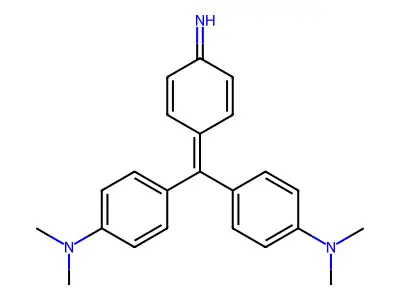 N,N,N',N'-Tetramethylpararosaniline structure
