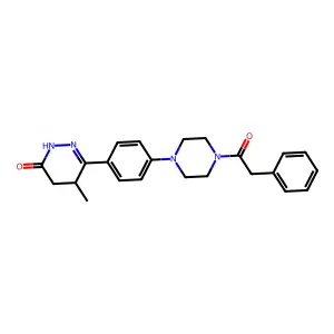6-(Phenylacetylpiperazinyl)phenyl-5-methyl-4,5-dihydro-3(2H)-pyridazinone structure